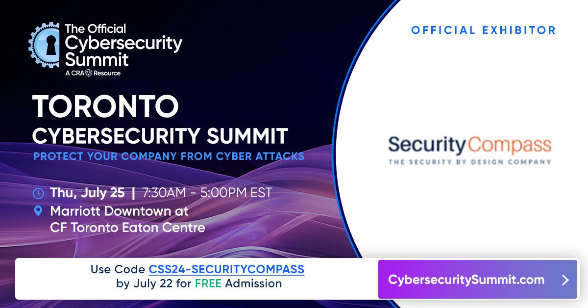 Toronto Cybersecurity Summit Security Compass poster